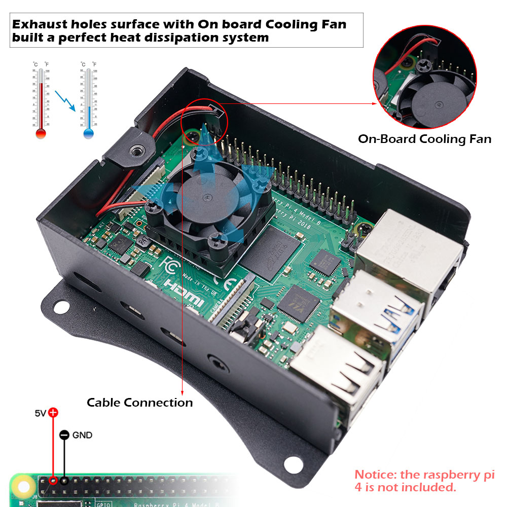 Raspberry Pi 4 Model B Aluminu - Argon One V3 M.2 Nvme Case ulasan dan harga