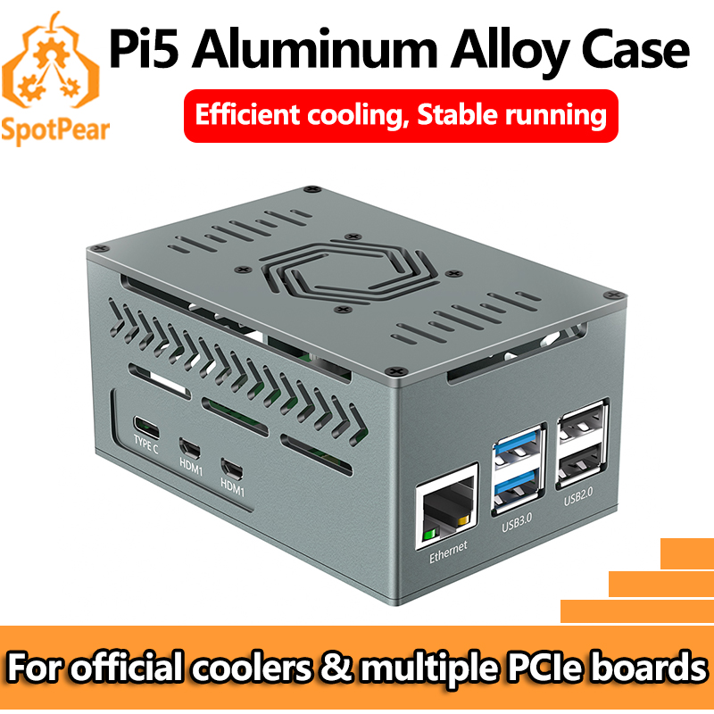Raspberry Pi 5 Aluminum Metal  - Argon One V3 M.2 Nvme Case ulasan dan harga