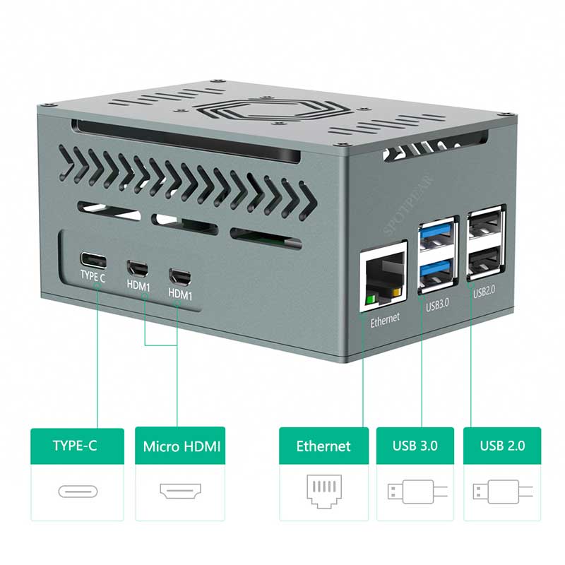 Raspberry Pi 5 Aluminum Metal  - Argon One V3 M.2 Nvme Case ulasan dan harga